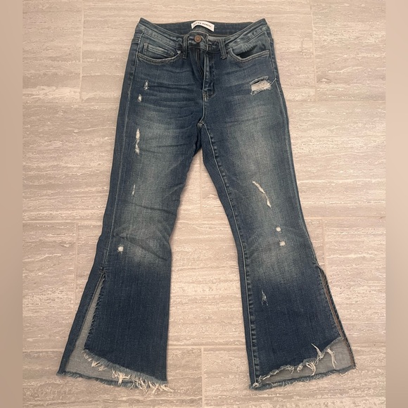 Flying Monkey Flare Slit Jeans - Picture 1 of 5